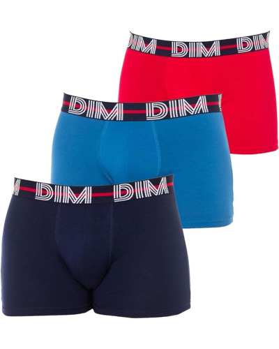 Lote de 3 boxers Dim colors Full de hombre