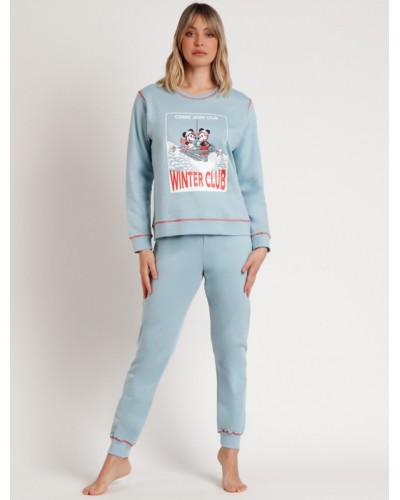 Pyjama en Polaire pour Femme Winter Club