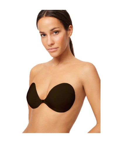 Soutien-gorge avec coques adhésives noires Ysabel Mora