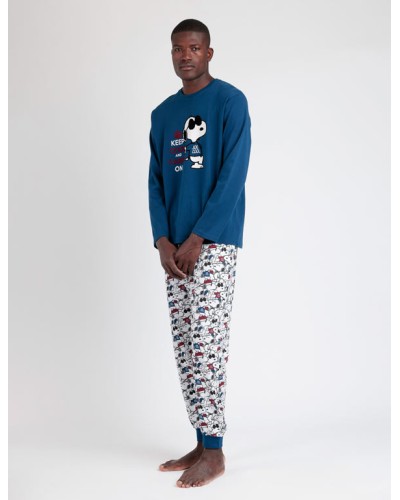 Pyjama à Manches Longues pour Homme Snoopy Peanuts