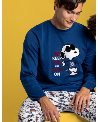 Pyjama à Manches Longues pour Homme Snoopy Peanuts