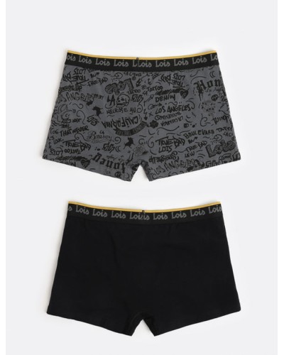 Lot de 2 boxers LOIS Graffiti pour homme