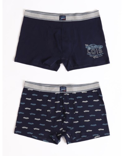 Lot de 2 boxers LOIS pour homme avec motif de voitures