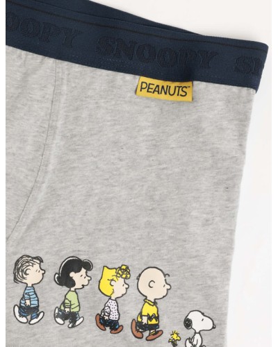 Lot de 2 caleçons gris de Snoopy avec un design amusant