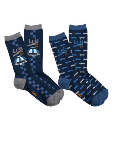 Chaussettes LOIS Bleu Marine pour Homme Voitures