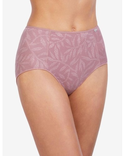 Culotte hipster en microfibre avec texture jacquard