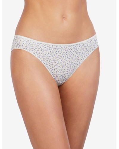 Culotte bikini en microfibre avec motif floral